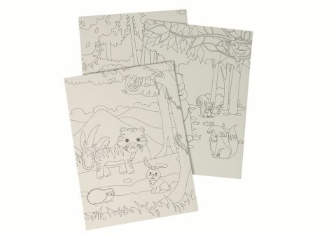 Zdrapywanka Kolorowanka Dla Dzieci ZOO Zwierzątka LEAN TOYS