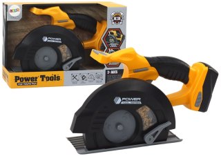 Pilarka Tarczowa Zabawkowa Narzędzie Żółta Dźwięki LEAN Toys