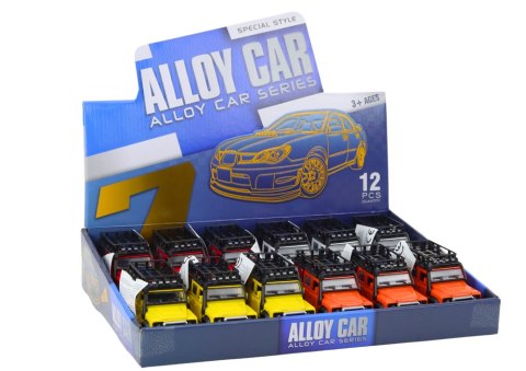 Autko Terenowe 1:32 Światła Dźwięki Napęd Otwierane Drzwi Metalowy LEAN Toys