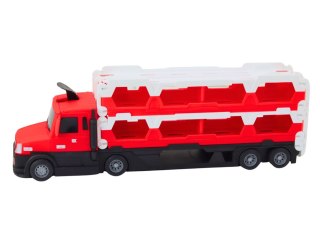 Lora Laweta Tor Wyścigowy 2w1 Światła Dźwięki Znaki Autka Czerwony LEAN Toys