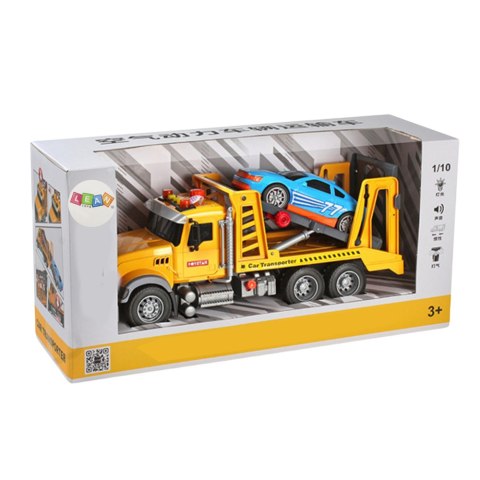 Laweta Pomoc Drogowa Auto 2w1 Regulowana Światła Dźwięki LEAN Toys