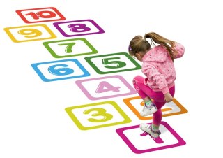 Naklejki Podłogowe Liczby Edukacyjne Do Gry w Klasy LEAN TOYS