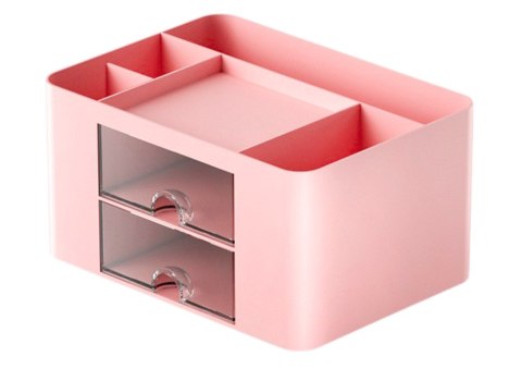 Organizer Do Przechowywania Na Biurko Szufladki Różowy LEAN