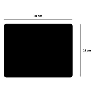 Podkładka Pod Mysz Antypoślizgowa Czarna 30x25cm LEAN