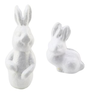 Zestaw Do Malowania Styropianowych Ozdób 4 Zające Farby Pędzelek LEAN TOYS