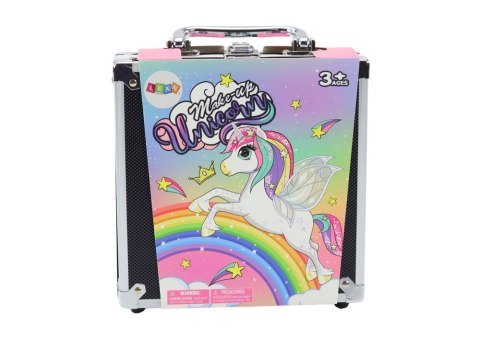 Zestaw Piękności W Walizce Cienie Brokaty Lakiery Czarna LEAN Toys