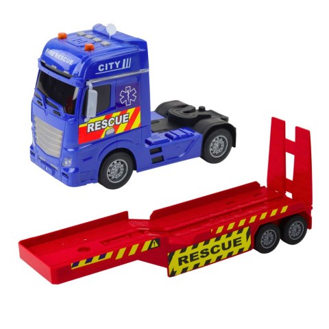 Zestaw Ratowniczy Ciężarówka Helikopter Samochód Światła Dźwięki LEAN Toys