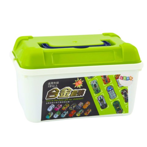 Zestaw Resoraków w Walizce Samochody Kolorowe 30 szt LEAN Toys