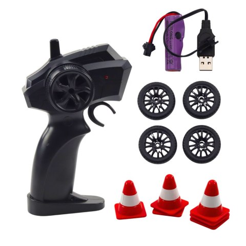 Auto Sportowe Do Driftu Wymienne Koła Zdalnie Sterowany RC 4WD Biały LEAN Toys