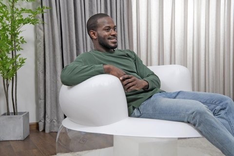 Dmuchany Fotel Biały 112 x 112 x 70 cm Bestway 75138 Bestway