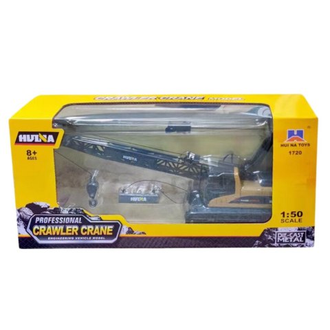 Dźwig Gąsienicowy Ruchomy Metalowy Huina 1:50 HUINA