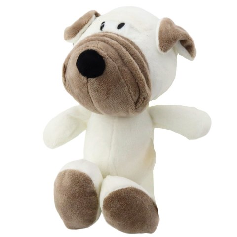 Mała Pluszowa Maskotka Przytulanka Piesek Mops Przyssawka 16cm LEAN TOYS