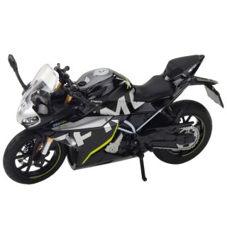 Motocykl Sportowy Metalowy Światła Dźwięki Czarny 250 SR 1:12 LEAN Toys