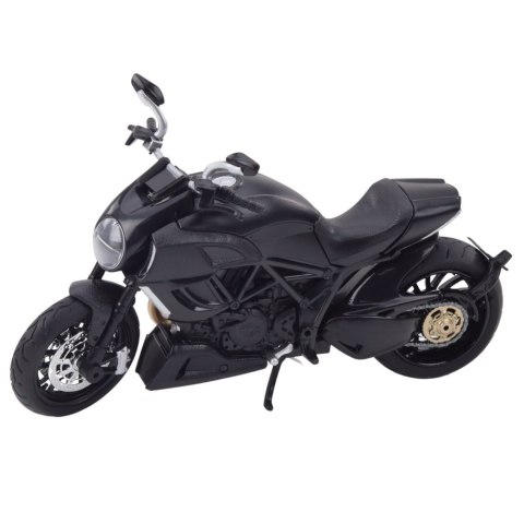 Motocykl Sportowy Metalowy Światła Dźwięki Złote Elementy Czarny 1:12 LEAN Toys