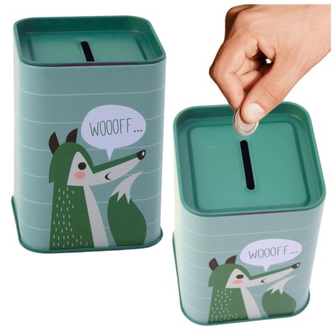 Skarbonka Zwierzątko Metalowa Nauka Oszczędzania 11x8cm LEAN TOYS