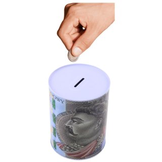 Skarbonka Metalowa Puszka Banknot 500 Złotych 16x12cm LEAN TOYS