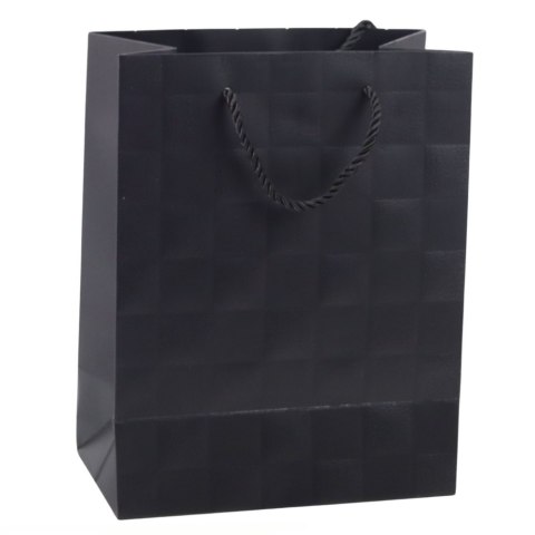 Torba Prezentowa Elegancka Tłoczone Kwadraty 23 x 18 x 10,5 cm LEAN