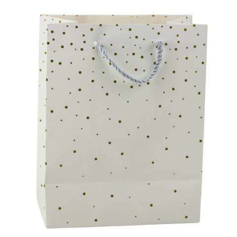 Torba Prezentowa Ze Złotymi Kropkami 23 x 18 x 10,5 cm LEAN