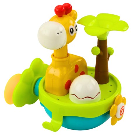 Zabawka Do Kąpieli Żyrafa Sensoryczna Interaktywna Przyssawki Kolorowa LEAN Toys