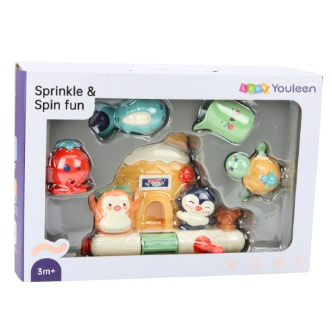 Zestaw Zabawka Do Kąpieli Dla Malucha Interaktywny Zwierzęta Morskie LEAN Toys