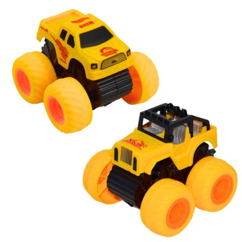 Autko Terenowe Wspinaczkowe Z Napędem Żółty Niebieski LEAN TOYS