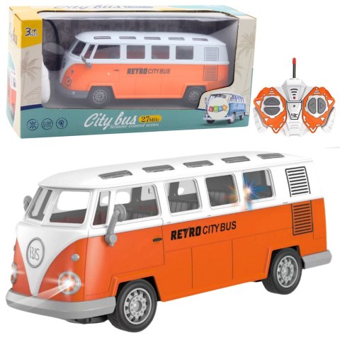 Autobus Retro City Bus Zdalnie Sterowany RC Światła 1:30 LEAN Toys