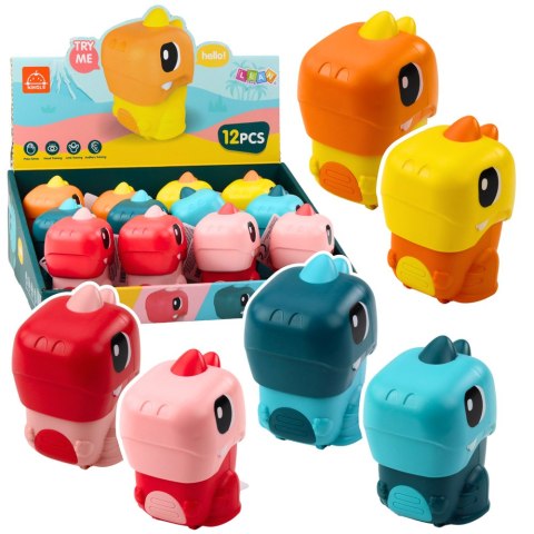 Dinozaur Jeżdżący Z Napędem Aktywacja Ruchem Dla Malucha LEAN TOYS