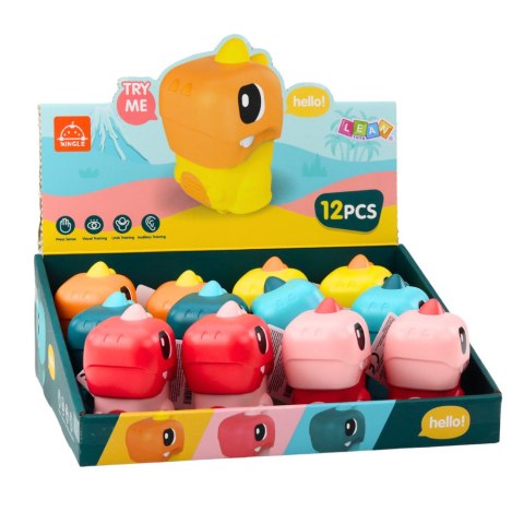 Dinozaur Jeżdżący Z Napędem Aktywacja Ruchem Dla Malucha LEAN TOYS