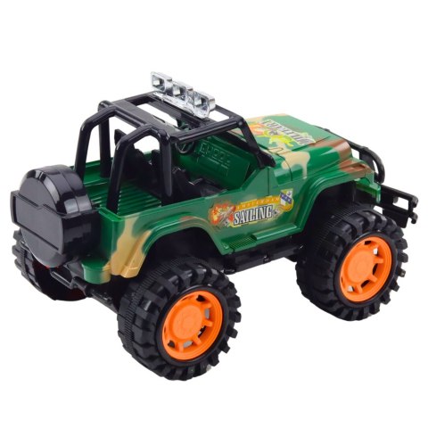 Duży Samochód Terenowy Militarny Off-Road Zielony 25cm LEAN Toys