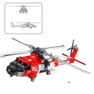 Klocki Konstrukcyjne Helikopter Ratunkowy HH-60J Jayhawk 1137el LEAN Toys