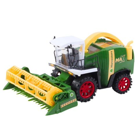 Kombajn Zbożowy Farmerski Rolniczy Heder Napęd Zielony LEAN Toys