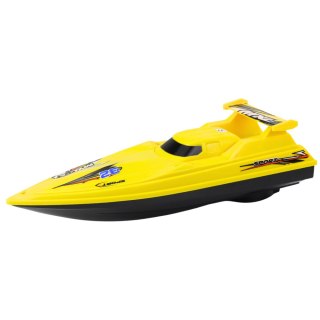 Łódź Motorówka Pływająca Jacht Na Baterie Żółta LEAN Toys