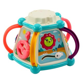 Multifunkcyjna Kostka Edukacyjna Sorter 7w1 Światła Dźwięki LEAN Toys