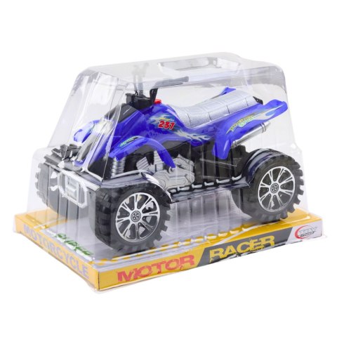Quad Terenowy Z Napędem Bieżnikowane Koła Niebieski LEAN Toys