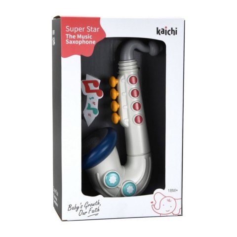 Saksofon Muzyczny Dla Malucha Instrument Interaktywny LEAN Toys