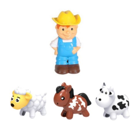 Traktor Farmerski Dla Malucha Traktor Zwierzęta Farmer Światła Dźwięki LEAN Toys