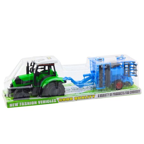Zestaw Duży Traktor Rolniczy Brona Talerzowa Ruchoma LEAN Toys