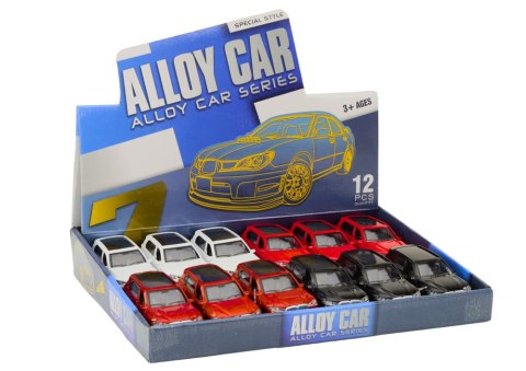 Autko Osobowe 1:32 Światło Dźwięki Napęd Otwierane Drzwi Metalowe LEAN Toys