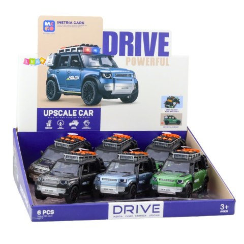 Samochód Terenowy Rapid Napęd Otwierane Drzwi Światła Dźwięki Mix LEAN Toys