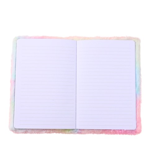 Pluszowy Notatnik W Linie Z Zielonym Dinozaurem 3D Kolorowy LEAN