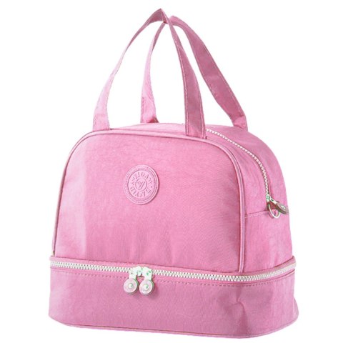 Torba Termiczna Izolacyjna Śniadaniowa Pas z Regulacją Różowa 27cm LEAN