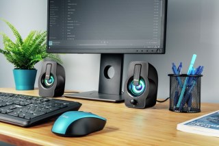 Głośniki GEMI RGB 2.0 czarne Trust