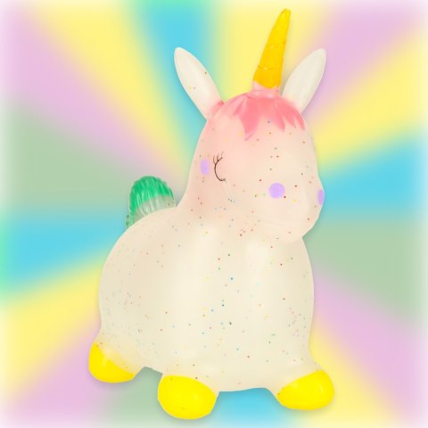 Skoczek dla dzieci do skakania z pompką gumowy jednorożec Kik Sp. z o. o. Sp. k.