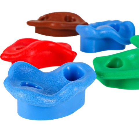 Kamienie wspinaczkowe uchwyty do wspinaczki dla dzieci kolorowe 10 szt + śruby Kik Sp. z o. o. Sp. k.