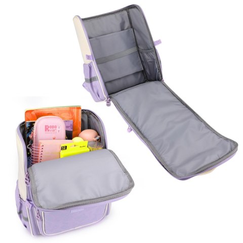 Plecak Szkolny Z Królikiem Pas Piersiowy Pastelowy 21L LEAN