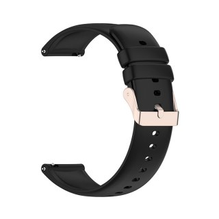 Pasek silikonowy do zegarka Xiaomi Mi Watch/Amazfit GTR 47mm - czarny HURTEL