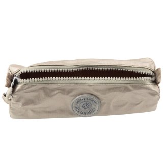 Piórnik Szkolny Organizer Jednokomorowy Srebrny 21,5cm LEAN