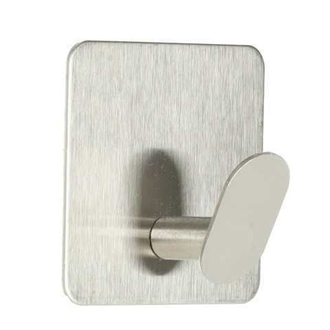 Wieszaki ścienne łazienkowe samoprzylepne srebrne zestaw 4 sztuki POWYSTAWOWE Kik Sp. z o. o. Sp. k.