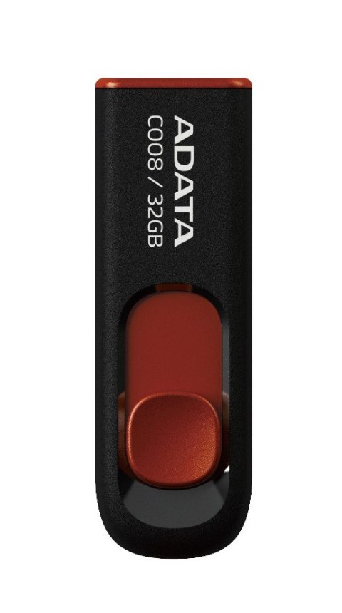 Pendrive DashDrive Classic C008 32GB USB2.0 czarno-czerwone Adata