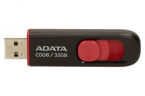 Pendrive DashDrive Classic C008 32GB USB2.0 czarno-czerwone Adata